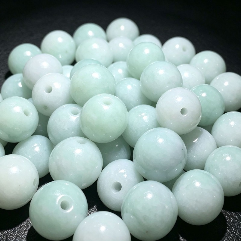Beading - 10PC Natural Jade Emerald 13mm Circle