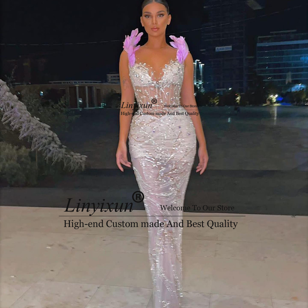 Beading - Elegant Rhinestone Prom Dresses 2025 Bodycon
