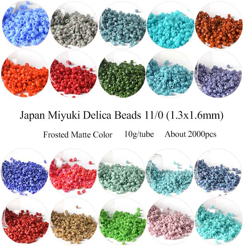 Glass Seed Beads 2Mm Jewelry Making - 11/0 Japan Miyuki Delica Beads Frosted