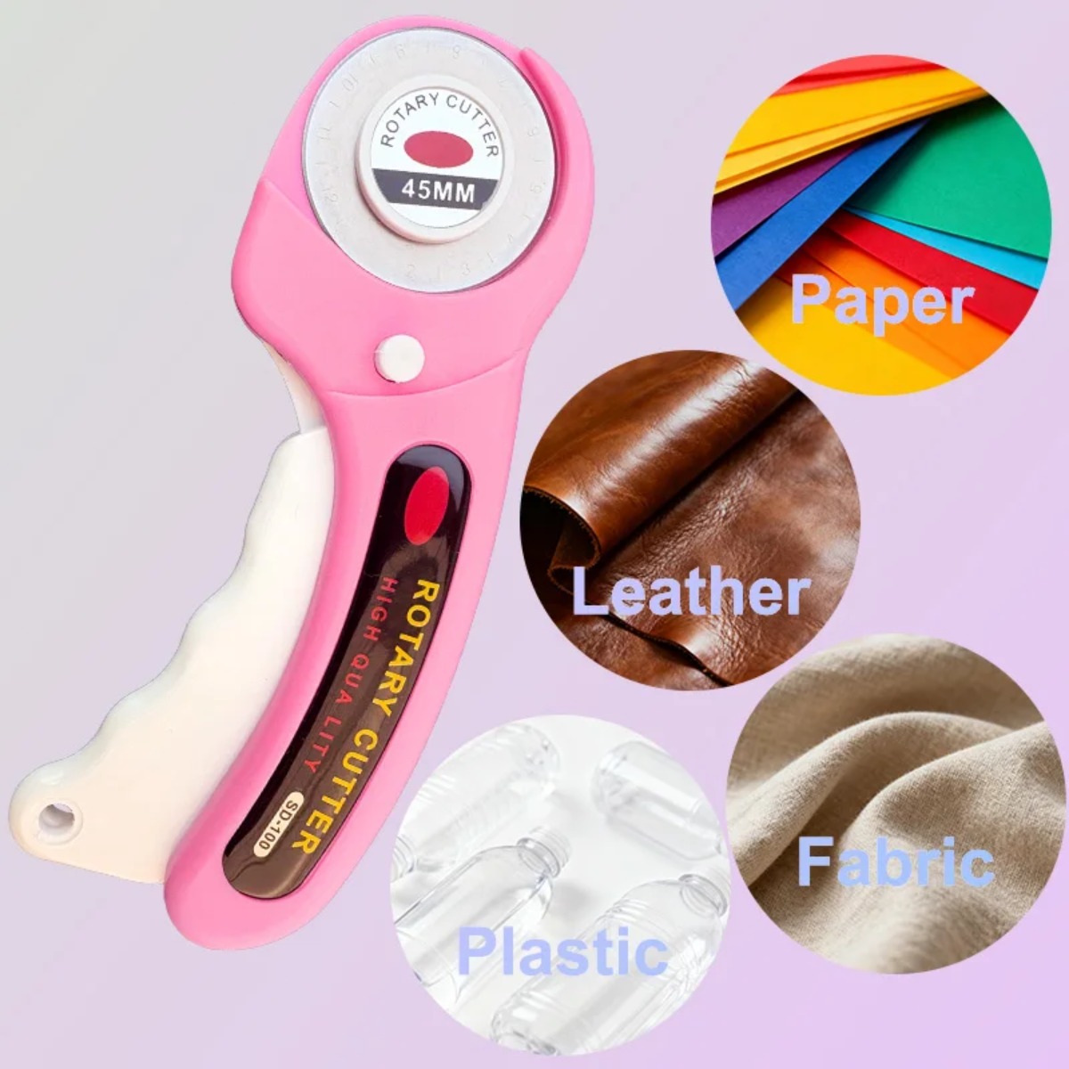 45mm Pink Patchwork Rotary Cut - Rotary Cutter For Fabric 45Mm recension och pris