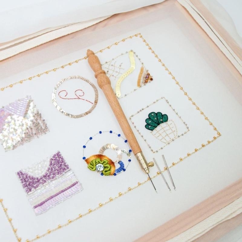  Embroidery Hook Set with Need - Wooden Crochet Hooks Ergonomic Handle recension och pris