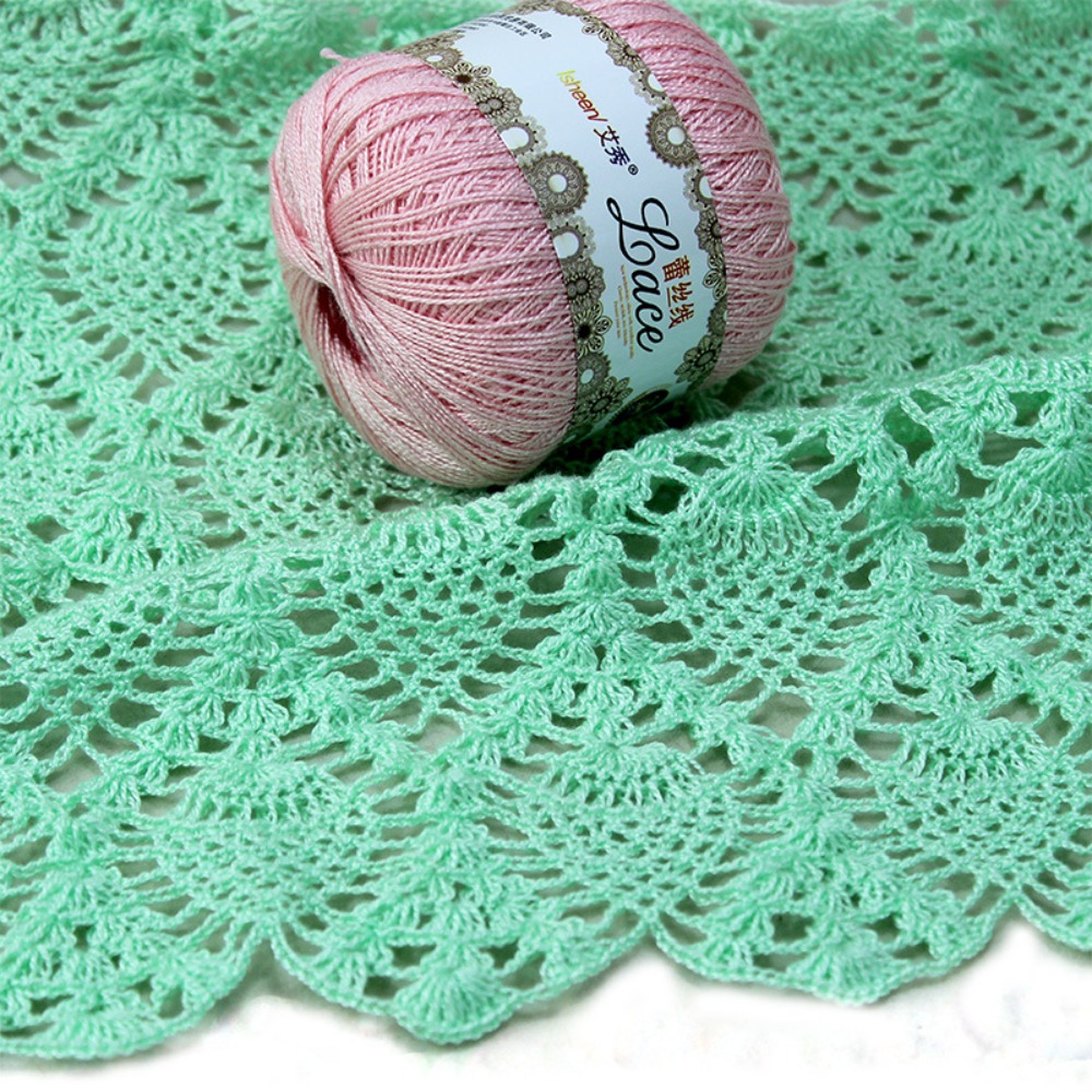 50g/Ball Soft Cotton Lace Yarn - Cotton Embroidery Thread Skeins recension och pris