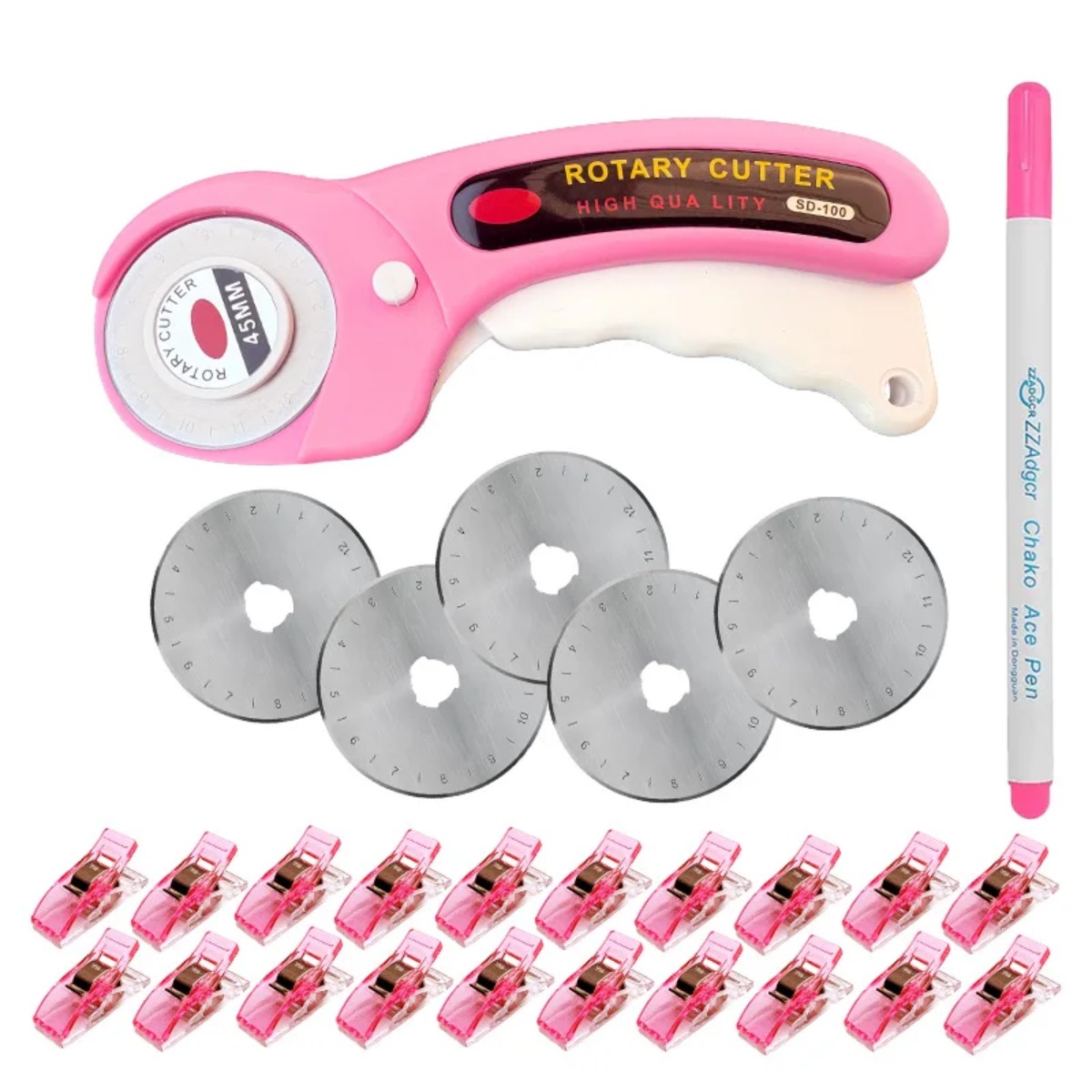 45mm Pink Patchwork Rotary Cut - Rotary Cutter For Fabric 45Mm recension och pris