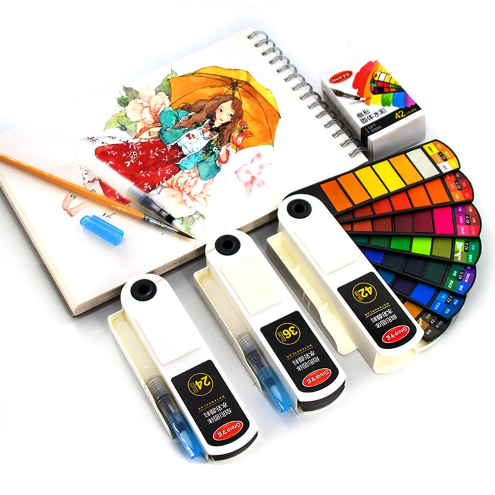 Folding Watercolor Paint Set 1 - Watercolor Paint Set Solid Pigment recension och pris