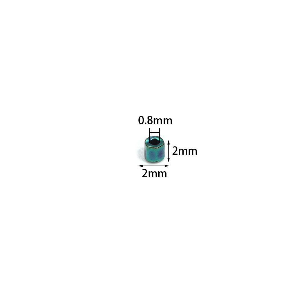 10/50g 2mm Bottled/Bagged Meta - Glass Seed Beads 2Mm Jewelry Making recension och pris