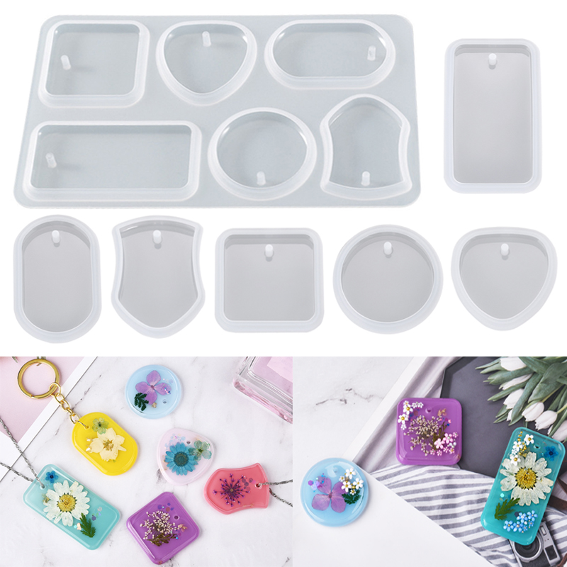 DIY Keychain Pendant Silicone  - Silicone Epoxy Resin Molds Set recension och pris