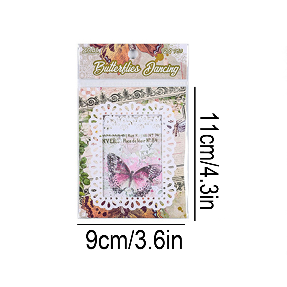 20pcs Non-Adhesive Vintage Flo - Scrapbooking recension och pris