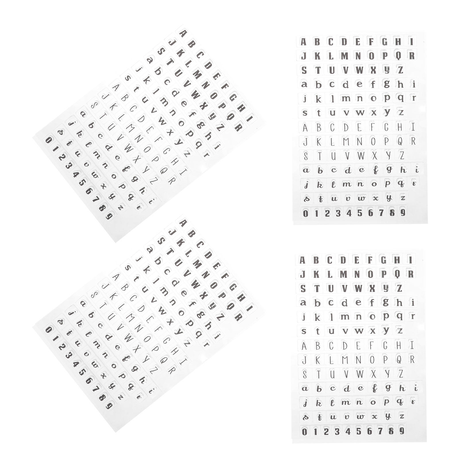 4Pcs Transparent Silicone Alph - Clear Silicone Stamps For Card Making recension och pris