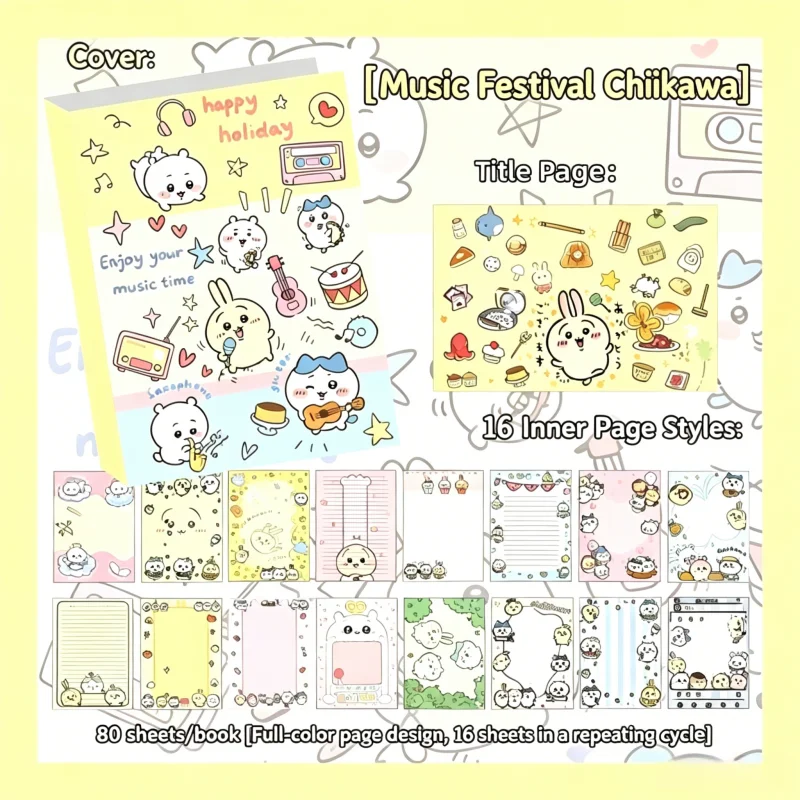 Chiikawa Cute Notebook 80 Shee - Scrapbooking recension och pris