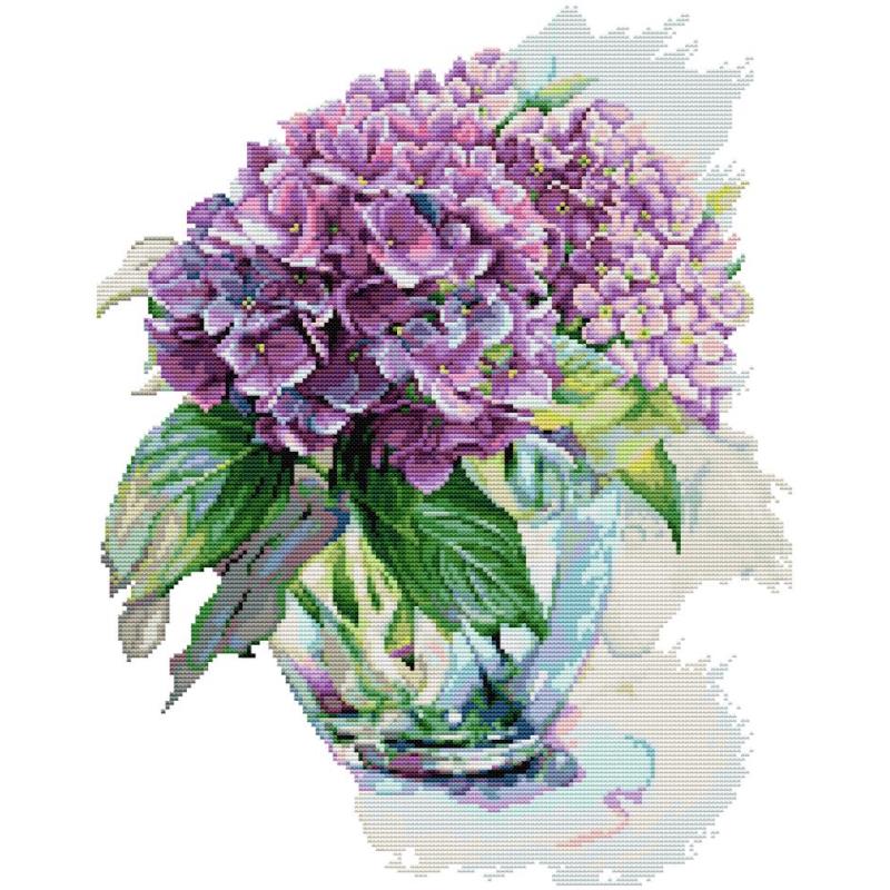 Hydrangea Flower Cross Stitch  - Cotton Embroidery Thread Skeins recension och pris