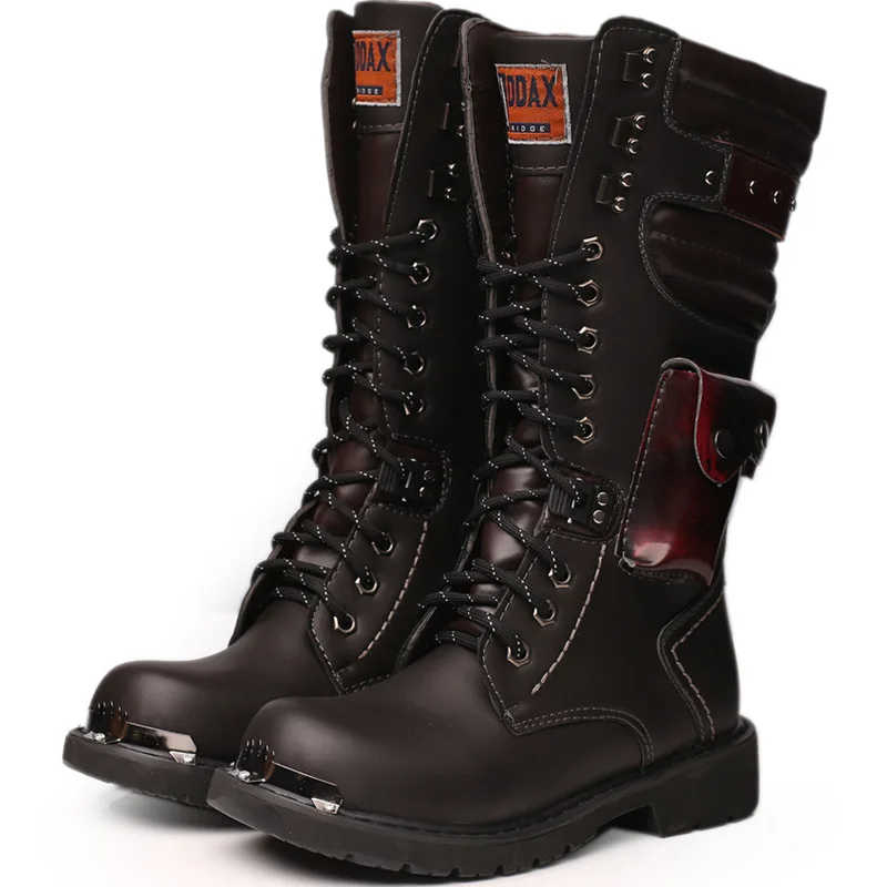 Men Knee High Leather Boots Wi - Craft Tools recension och pris