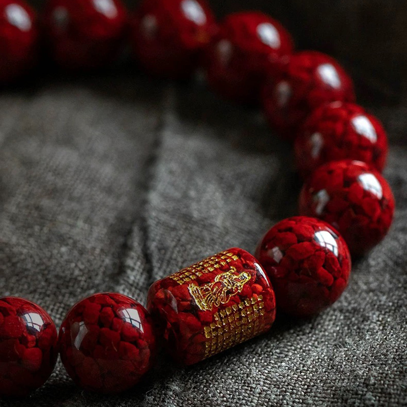 Natural Cinnabar Crystal Sand  - Beading recension och pris