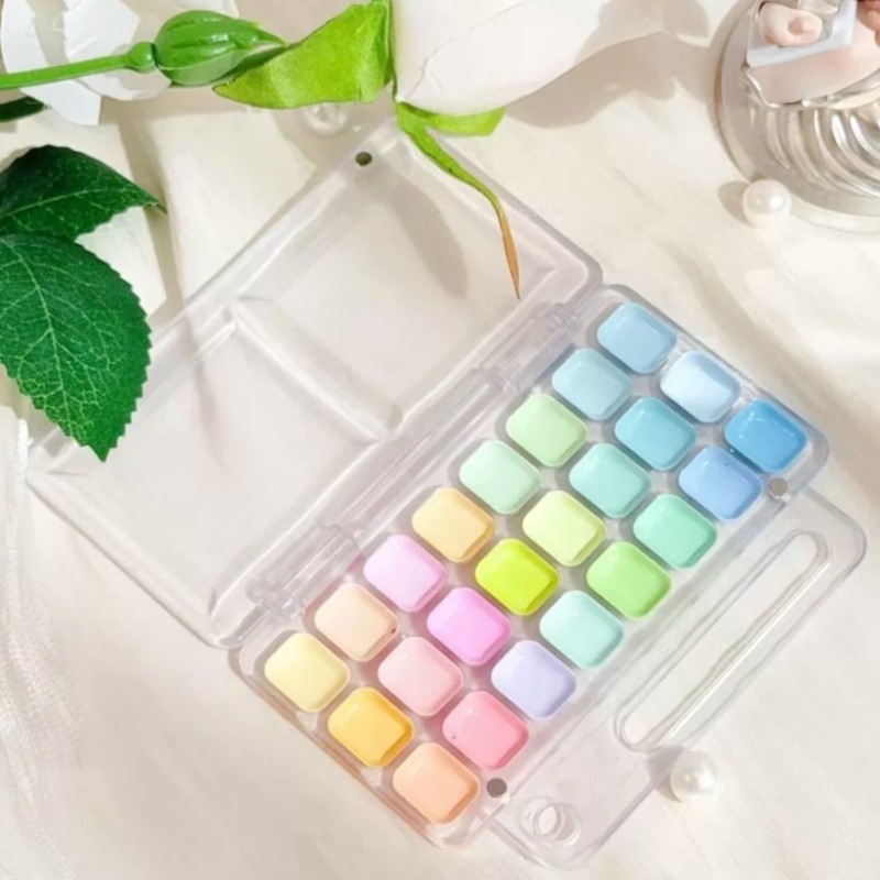 18/24Color Artist Grade Semi-D - Watercolor Paint Set Solid Pigment recension och pris