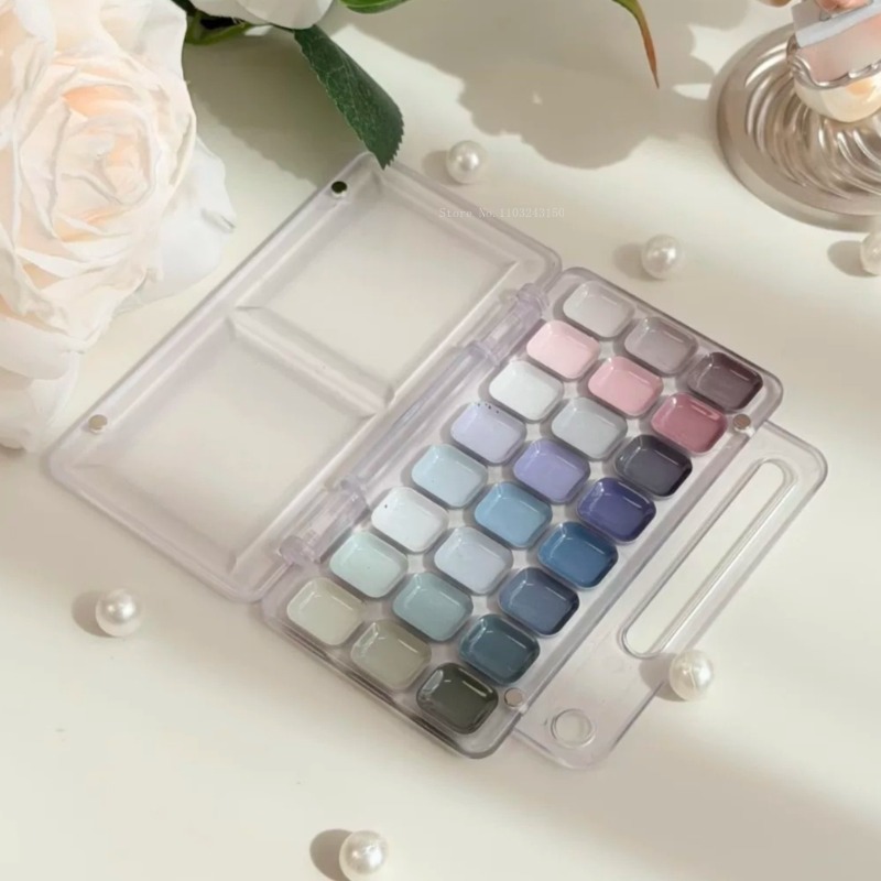 18/24Color Artist Grade Semi-D - Watercolor Paint Set Solid Pigment recension och pris