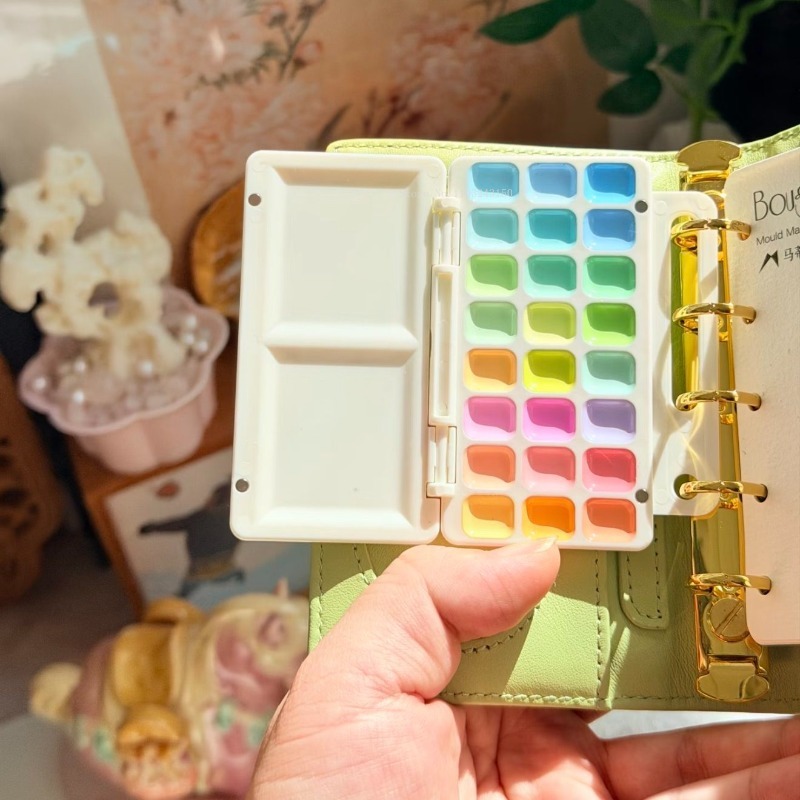 18/24Color Artist Grade Semi-D - Watercolor Paint Set Solid Pigment recension och pris