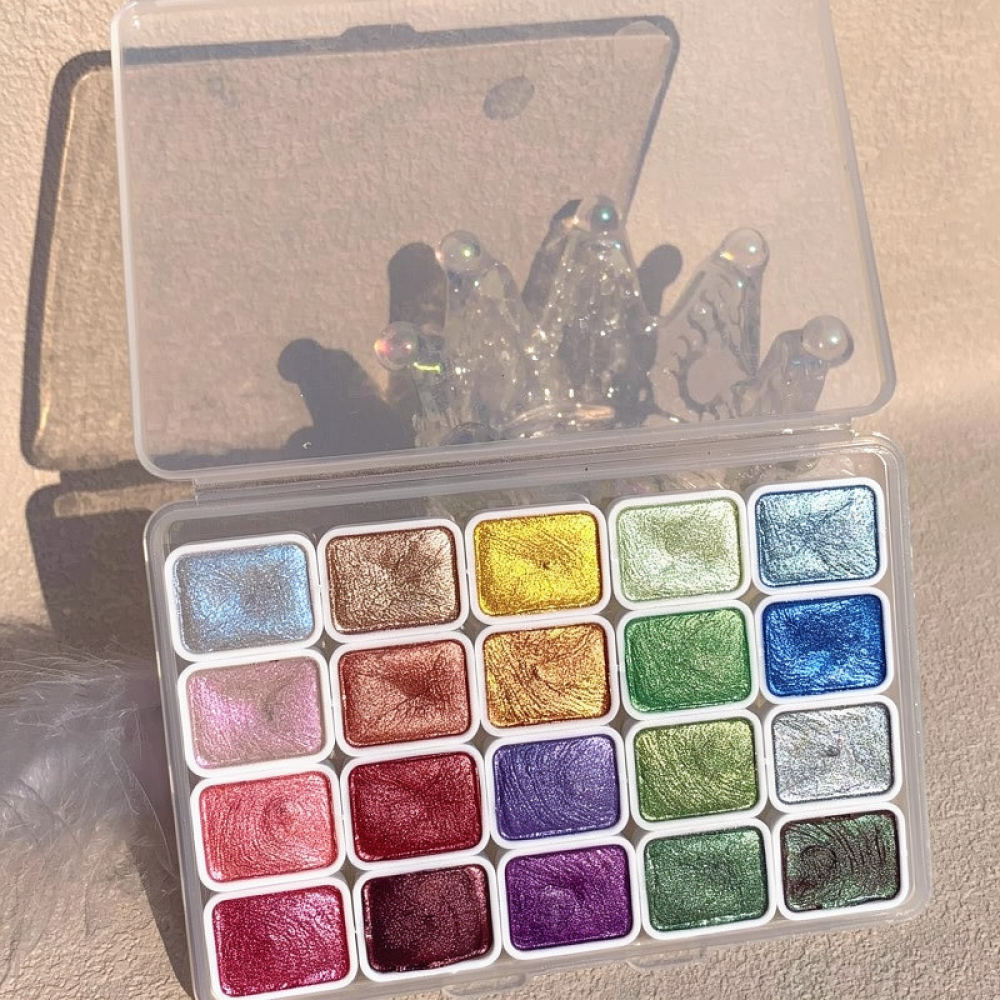 Concentrated Metallic Watercol - Watercolor Paint Set Solid Pigment recension och pris
