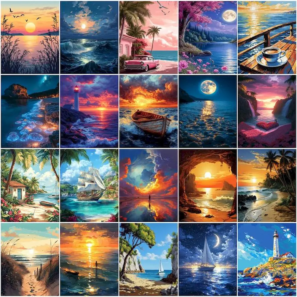 Painting Paints By Numbers sea - Painting Supplies recension och pris