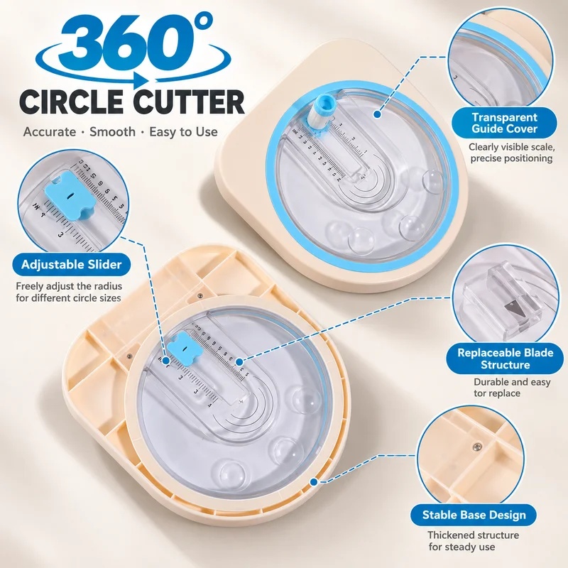 360° Rotating Circular Paper C - Scrapbooking recension och pris